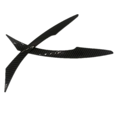 Suitable for Honda 10Th Generation Accord 2018-2022 Headlight Eyebrow Car Sticker Exterior Modification (Lamp eyebrow) - a-pair-of-carbon-fiber-textures