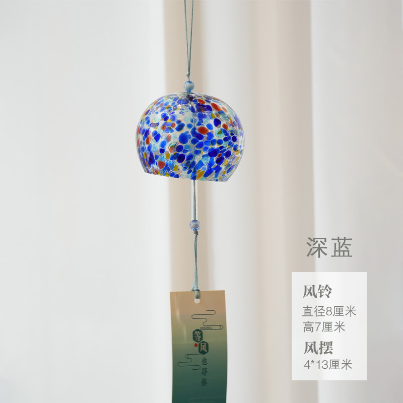Decoración del hogar de estilo japonés campanas de viento Jianghu adornos de dormitorio de estilo japonés hecho a mano regalo de campana para niñas lindo colgante