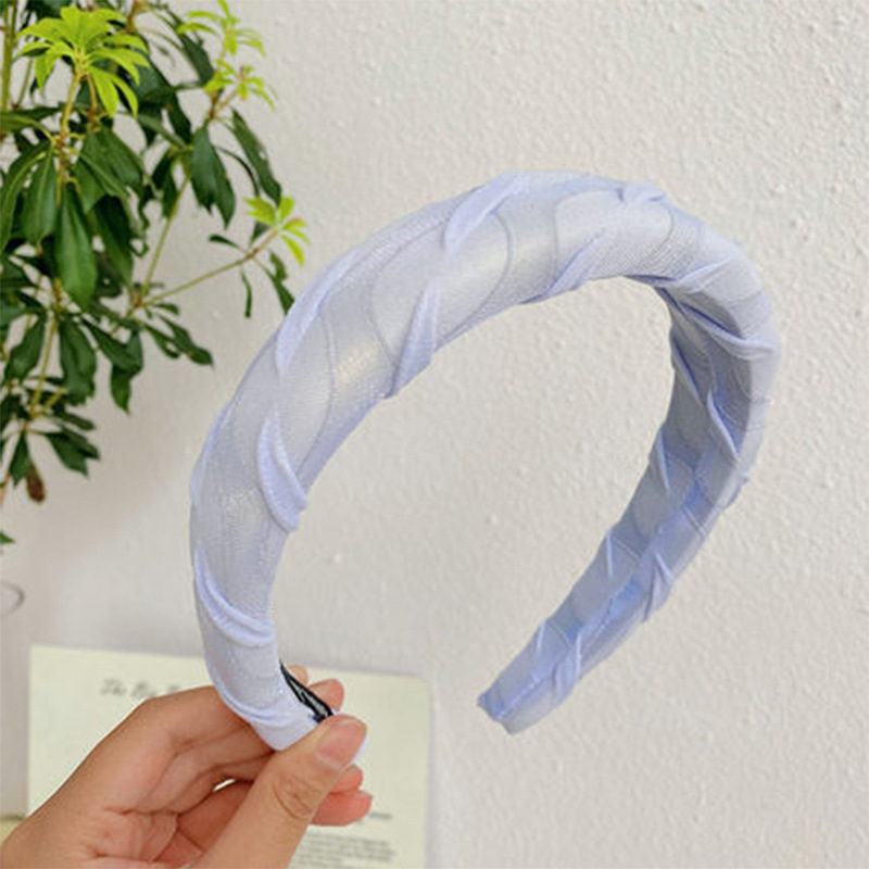 Simple Style Style Simple Style Solid Color Cloth Stripe Hair Band