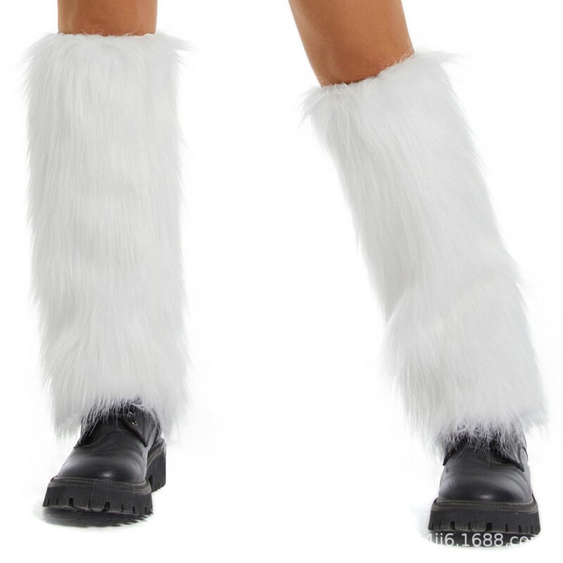 Faux Fur Boot Covers, Furry Sock Covers for Women, Autumn and Winter Plush Leg Warmers, Long Versatile Fox Fur Shoe Covers, Long Fur Slouch Socks Faux Fur Boot Covers, Furry Sock Covers for Women, Autumn and Winter Plush Leg Warmers, Long Versatile Fox Fur Shoe Covers, Long Fur Slouch Socks