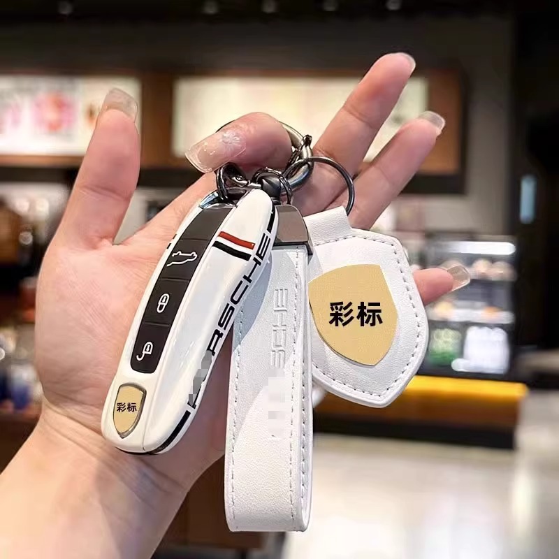 모델 B 트랙 화이트 [싱글 쉘] + 천연 가죽 방패 + 가죽 로프