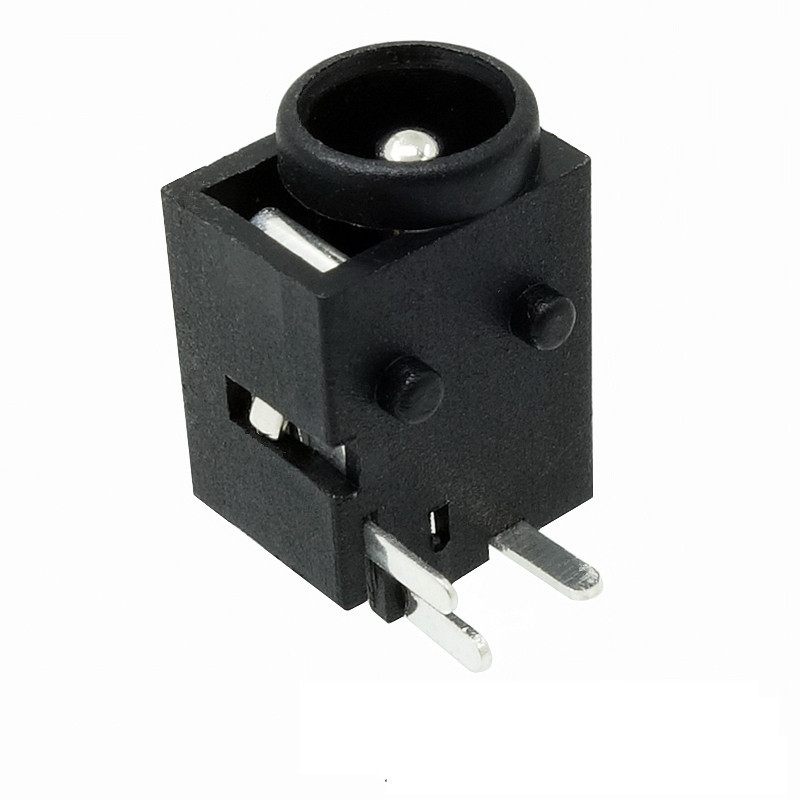 供应环保全铜DC插座插头 DIP DC插座母座 DC-043三脚直插式1.65针