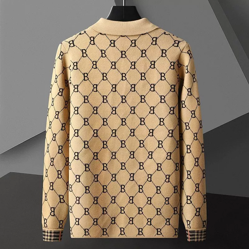 Men's fashionable spring knitted cardigan, universal sweater for leisure, (Physicals), European style