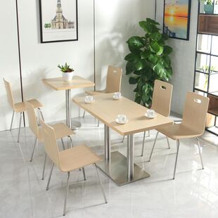 Chain Fast Food Restaurant Tables and Chairs Snack Restaurant KFC Fast Food Restaurant Tables and Chairs Staff Canteen Dining Table and Chairs Complete Set