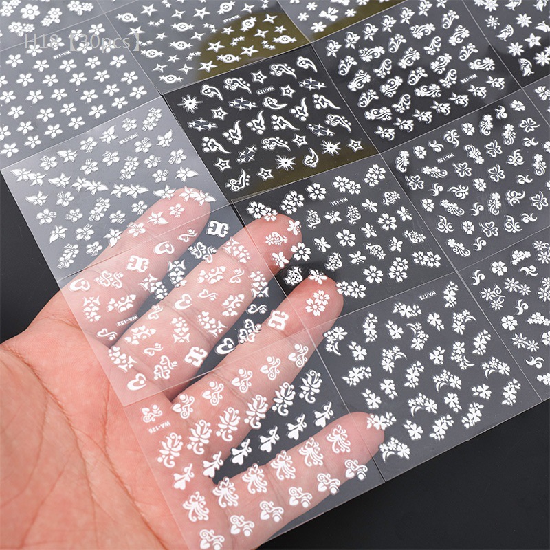 El Comercio exterior transfronterizo popular pegatinas de uñas amor pegatinas de brillo flor pequeña decoración de uñas floral pegatinas lindas pequeñas calcomanías