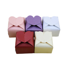 10/20/50Pcs Love Heart Paper Candy Boxes Wedding Favor Gifts