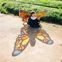 Butterfly Wings diy ремешки для ремешков Изобразительное искусство Свет и Тень целлофан для детей Весенний тур Фотографии Декоративные реквизиты ручной работы