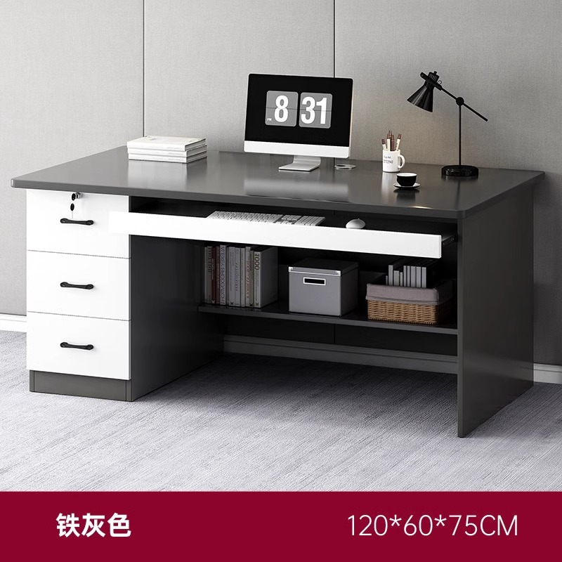 Mesa y silla de oficina combinación de mesa de jefe simple mesa de personal de oficina mesa de computadora de escritorio escritorio escritorio doméstico