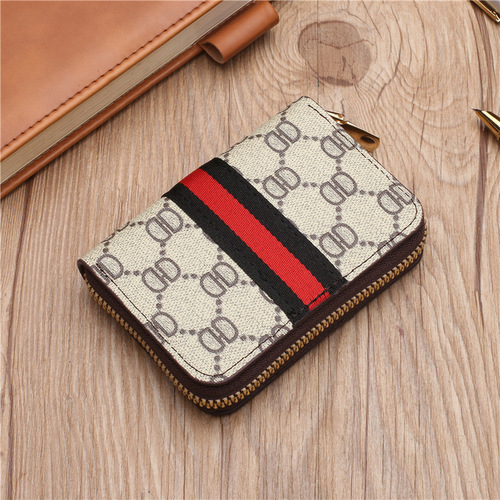  New Card Holder Women's Zipper Fashion Driver's License Card Holder Small Coin Purse Men's Credit Card Card Holder Factory Goods