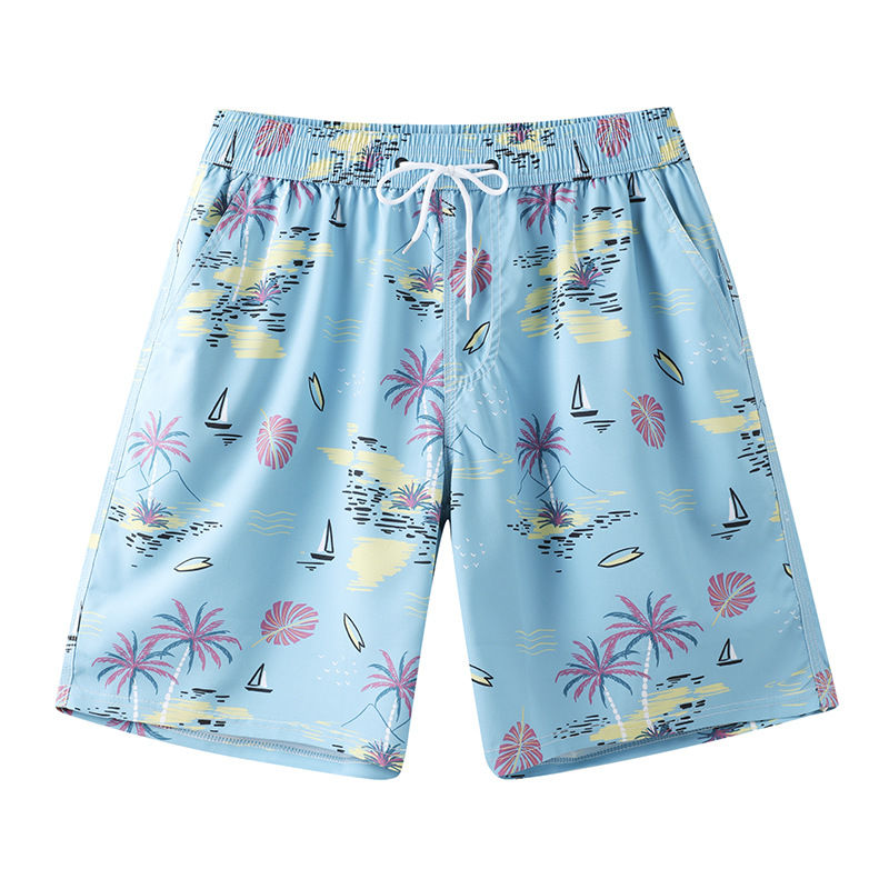 Pantalones de playa para hombres y mujeres pantalones cortos de playa sueltos de secado rápido