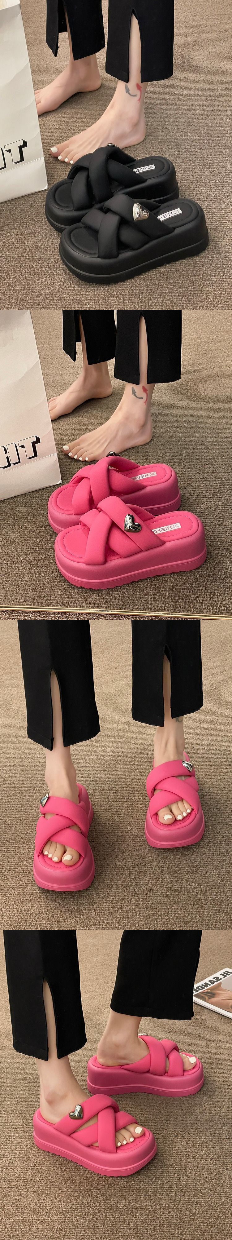 Pantofole da donna da donna per esterni in gomma imbottite_voghion.com