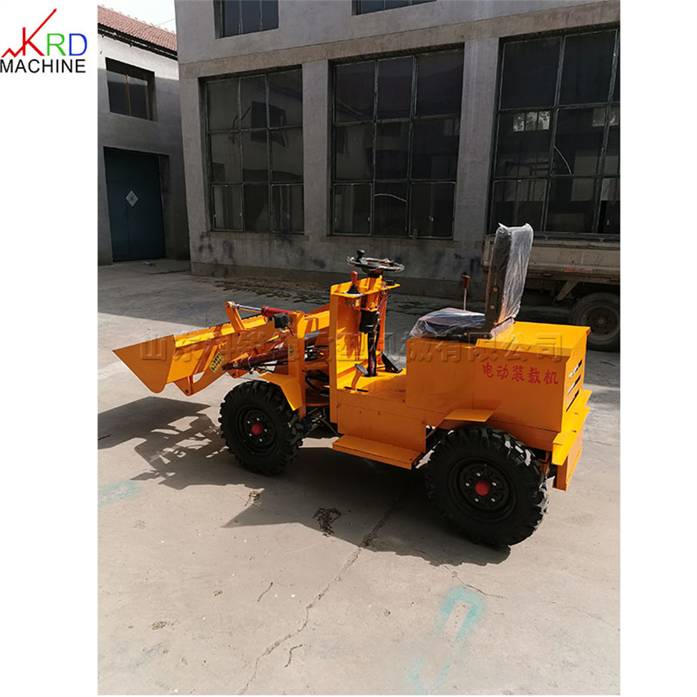 Electric loading vehicle 小型电动小铲车 农用饲料装载运输车