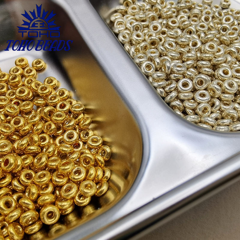 Japanese Toho Donut Beads 2/3/4mm Wheel Beads Pf557/Pf558 High Color Retention Spacer Beads Loose Beads Japanese Toho Donut Beads 2/3/4mm Wheel Beads Pf557/Pf558 High Color Retention Spacer Beads Loose Beads