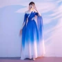 成人新款比赛渐变演出服