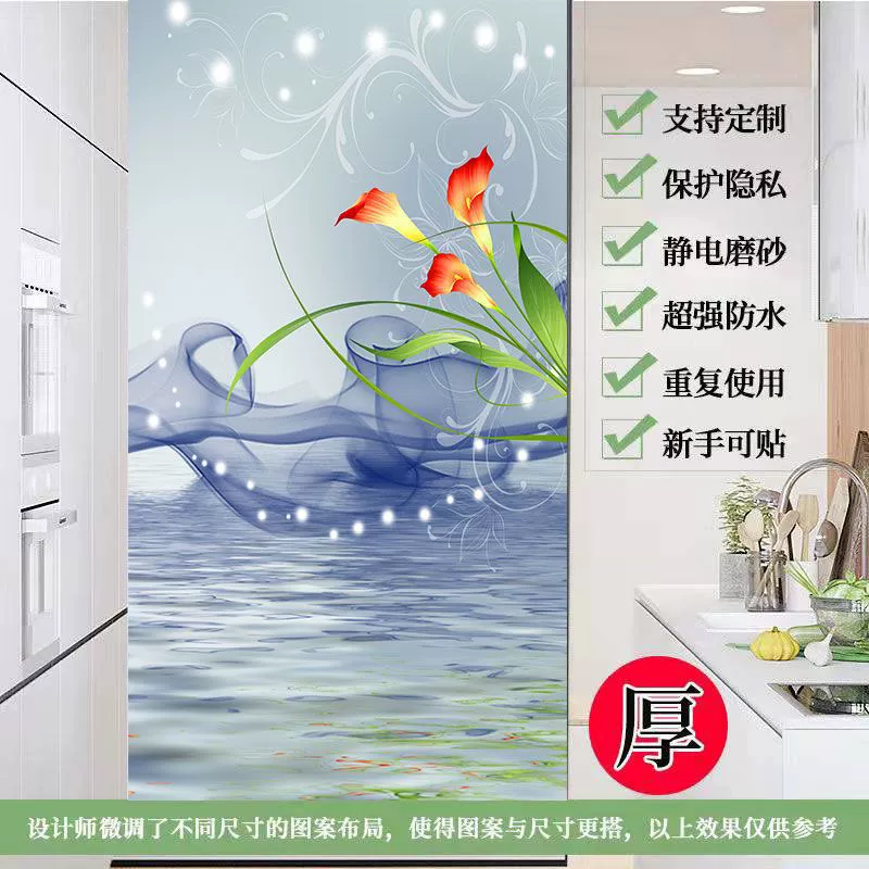 Glass window stickers, electric matte sticker, transparent protective underware