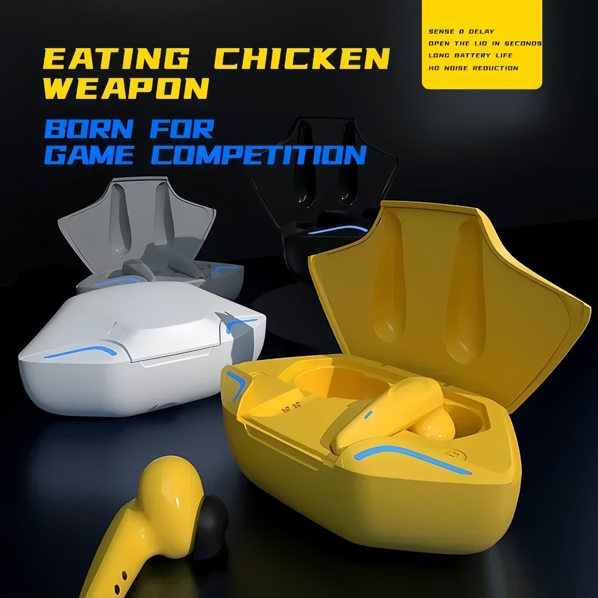 Auriculares Bluetooth G11 Gaming con Baja Latencia y Cancelación de Ruido