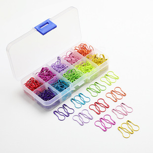 Thickened Metal Safety Pins with Counting Rings, Gourd-Shaped Pins, Clothing Tag Pins, Wholesale Thickened Safety Pins