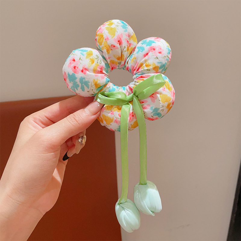 Mickey culo, lunares, flores, círculos para el cabello del intestino grueso, linda cabeza de bola, cabello de placa de dibujos animados, tocado de sentido avanzado, cuerda para la cabeza de felpa