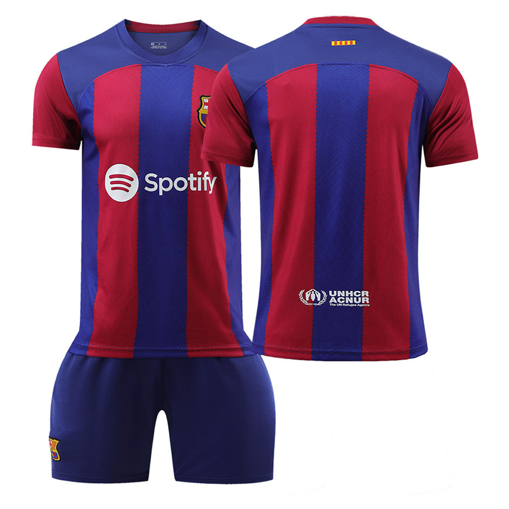 23-24 Barcelona casa uniforme Massey N ° 10 Barcelona Jersey superior N ° 9 Levan N ° 30 Garvey 8 pederi