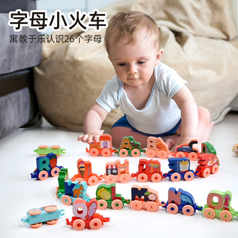 Cartas de animales magnéticos, juguetes de tren, rompecabezas para niños, bloques de construcción magnéticos, bebés, niños y niñas, de 1 a 3 a 6 años