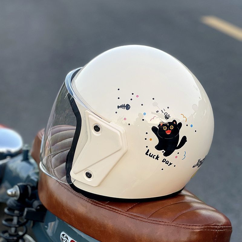 3C Certified Electric Vehicle Helmet Motorcycle Warm Half Helmet