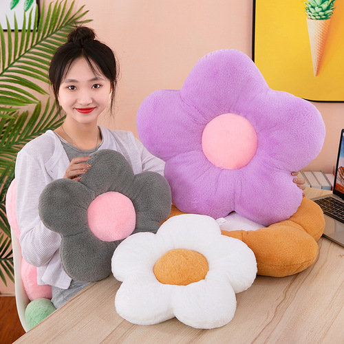 Flower pillow, seat cushion, sofa, bay window, bedroom floor, chair cushion, office car sunflower cushion batch