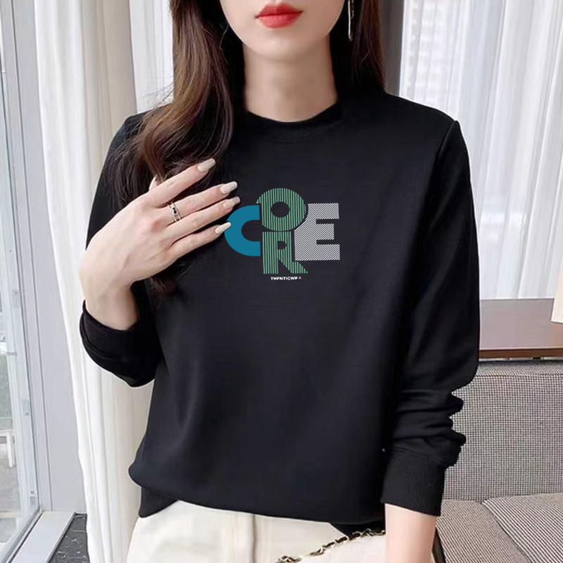 Cotton round neck sweater multi-color loose casual fashion printed top women's trendy spring and autumn sports new coat Cotton round neck sweater multi-color loose casual fashion printed top women's trendy spring and autumn sports new coat