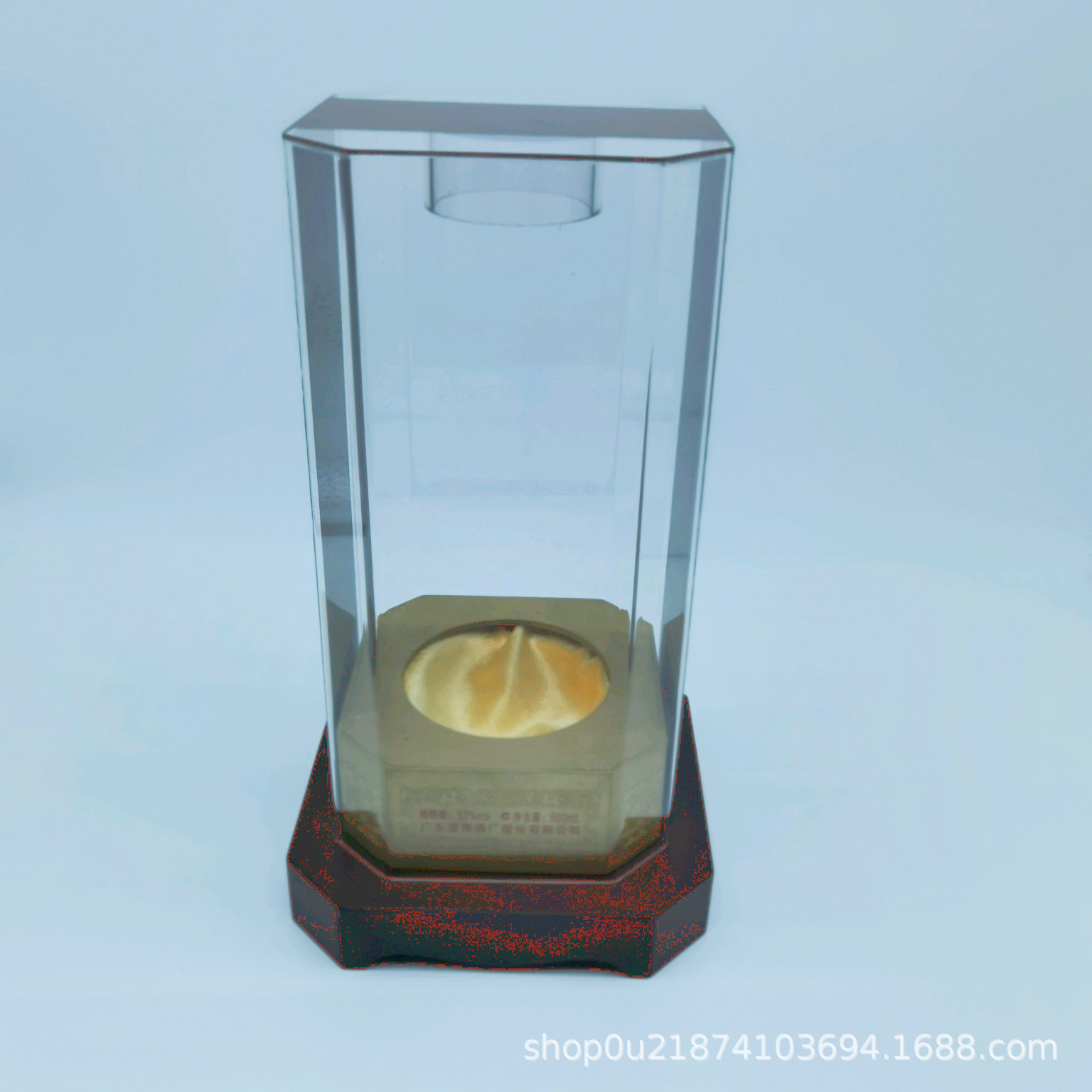 亚克力白酒透明酒盒大八角酒盒包装盒酒水透明展示盒厂家批发加工