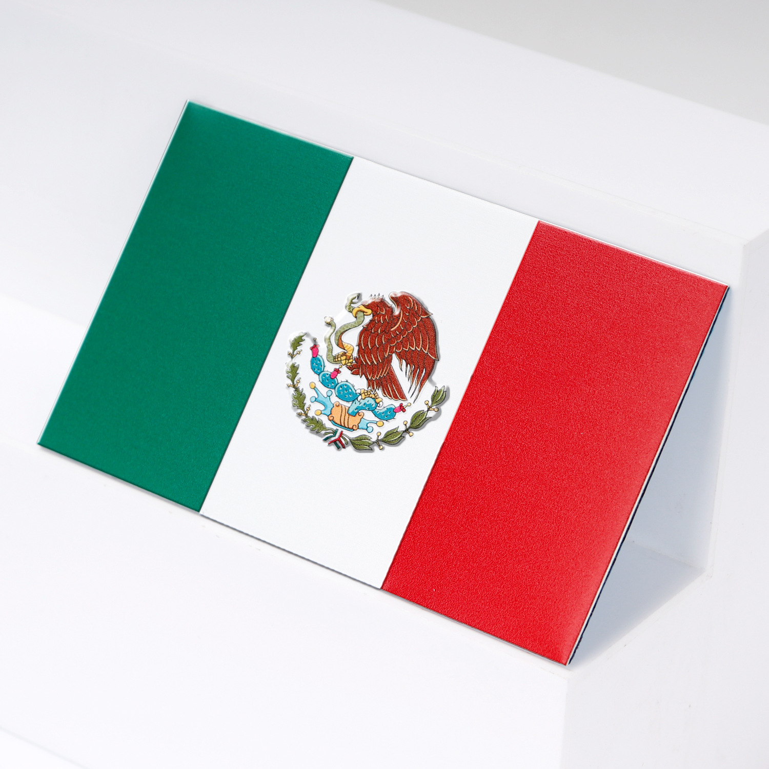 Amazon bandera mexicana 3D pegatinas metálicas estereoscópicas de automóviles logotipo de automóviles estereoscópicos resistentes al agua