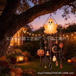 ���R�d���Ϳɐی���Ghost Halloween Wind Chime�f�}ҹ�����`�L�