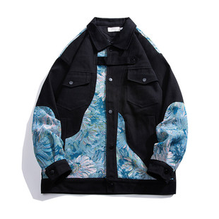 Spring 2025 New Chinese Style Embroidered Jacket Jacket Men's plus size National Tide Jacket