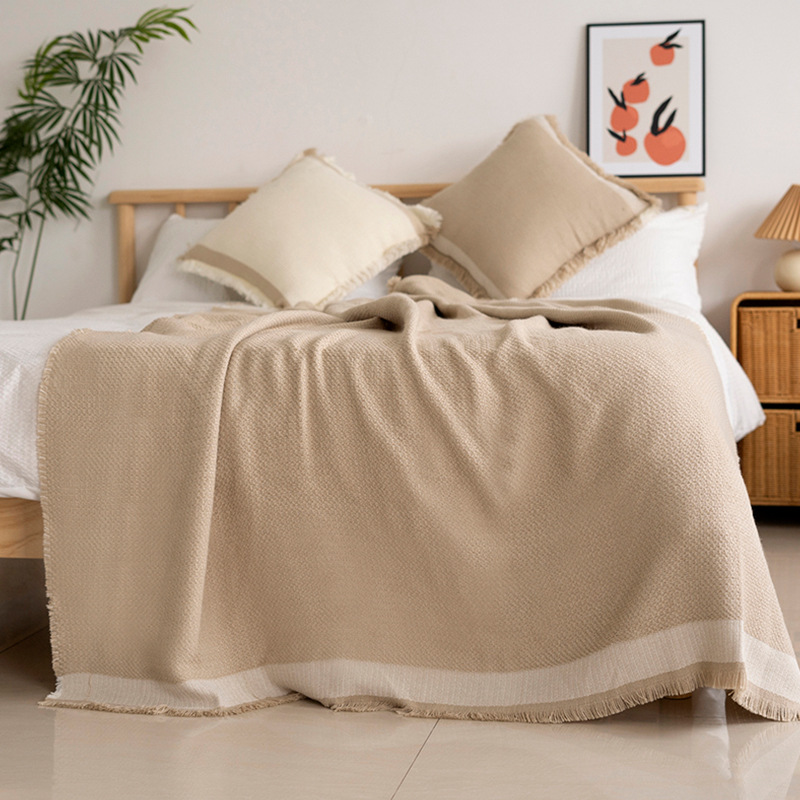 On the blanket bed