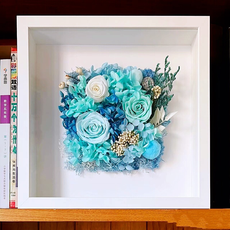 Wooden hollow 3cm photo frame dried flower eternal bouquet storage box three-dimensional photo frame mildew-proof retro diy picture frame wholesale Wooden hollow 3cm photo frame dried flower eternal bouquet storage box three-dimensional photo frame mildew-proof retro diy picture frame wholesale