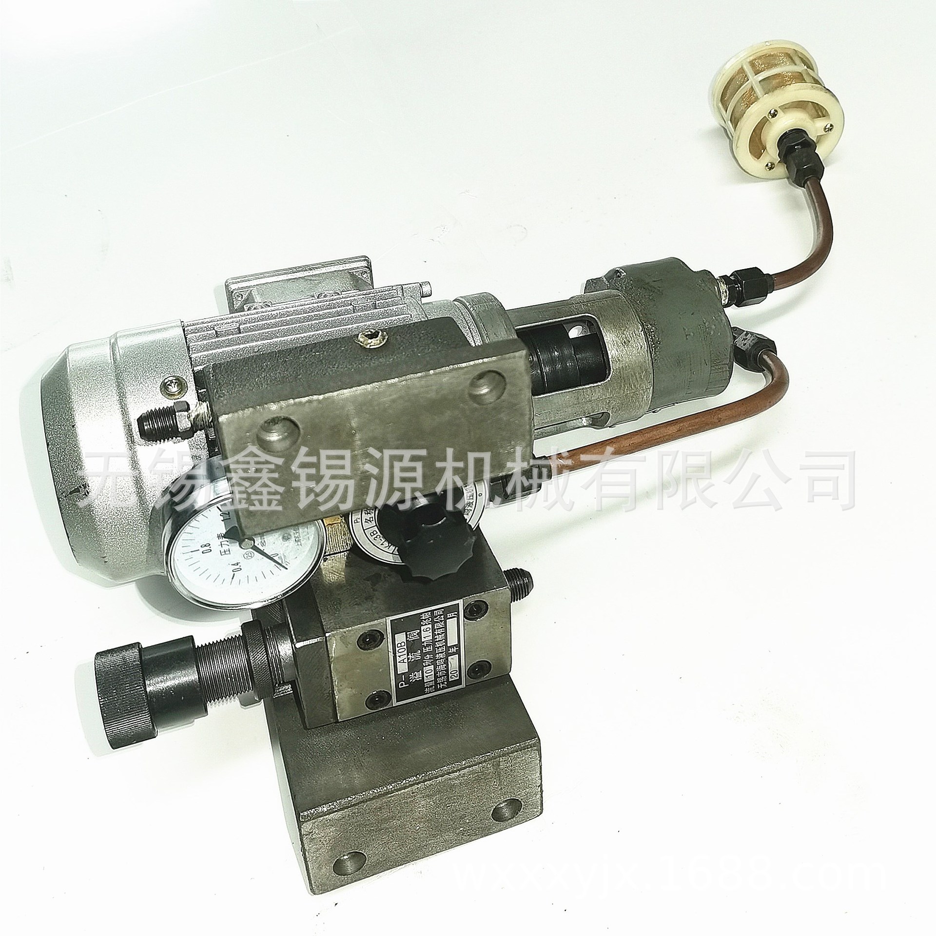 无心磨床M1040液压油泵座挂脚溢流阀压力表开关电机结合子吸油器