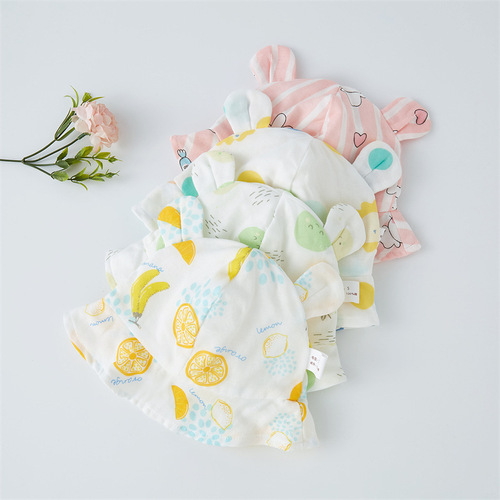 Baby Hat Spring and Autumn Thin Model Fisherman Hat Summer Cute Girls Baby Super Cute Sun Protection Hat Newborn Hat