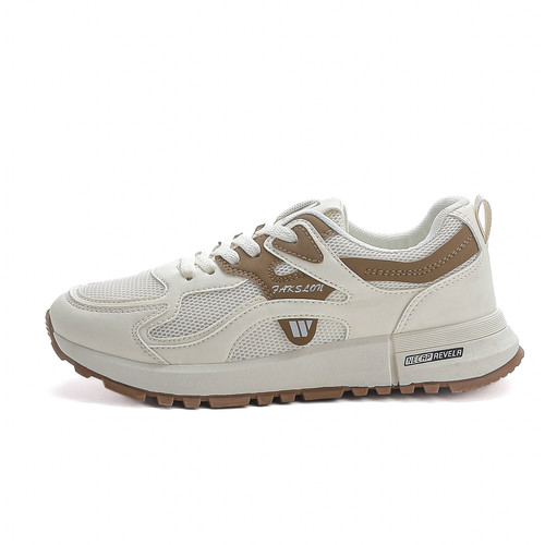 Cross-border brand deformed web face women's versatile 2025 spring running thick-soled anti-slip fashionable casual shoes for women