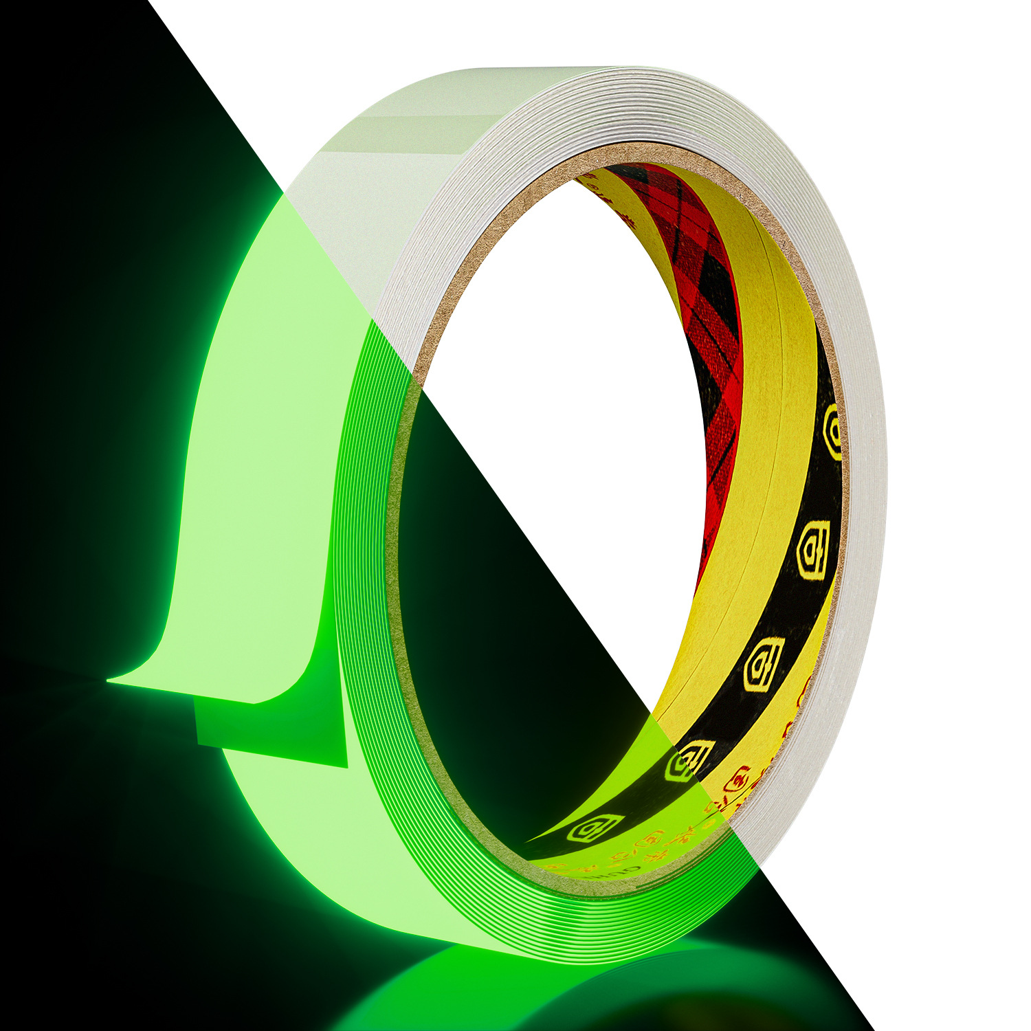 カラーpet夜光テープ階段警告蛍光循環蓄光diy舞台装飾テープ