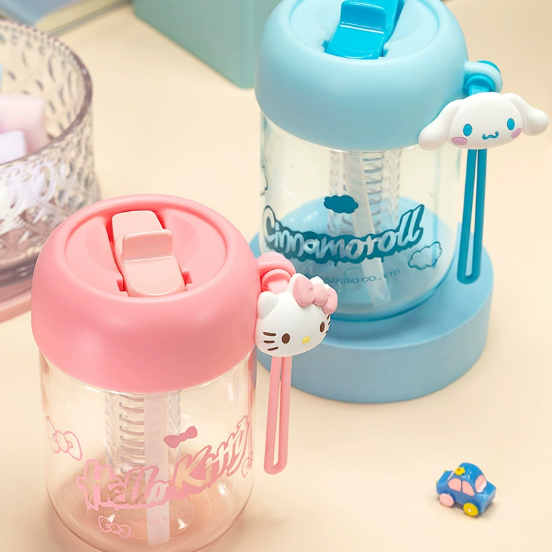 Hello Kitty, забавная соломинка с чашкой/стаканом, 2024