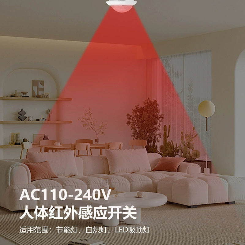 Переключатель датчика человеческого тела 220 В инфракрасный модуль малой головки встроен в скрытый зонд