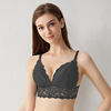 Postpartum underwear for pregnant, thin lace wireless bra for breastfeeding