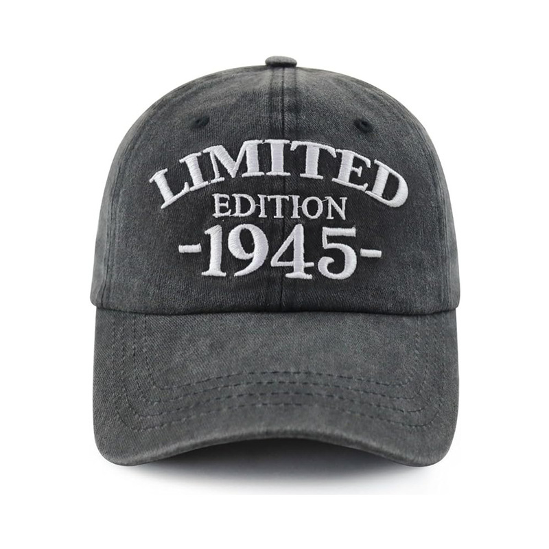 Cross-border Amazon Limited Edition 1940-1949 embroidery adjustable washed cotton baseball cap