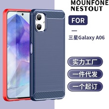 适用三星Galaxy A06手机壳 三星A06拉丝碳纤维纤薄TPU手机软壳