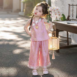 女小童国风套装夏季2026新款宝宝新中式汉服夏装儿童巨好看两件套