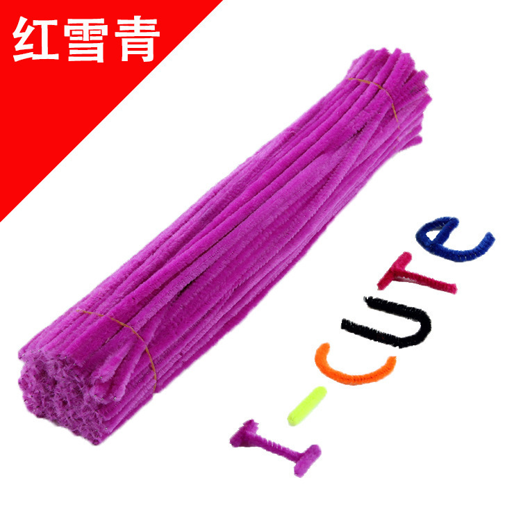 Hecho a mano DIY trenzado paquete de material cifrado ramo de lana Raíz de lana de la raya del color torcido palo de los niños hechos a mano juguetes creativos