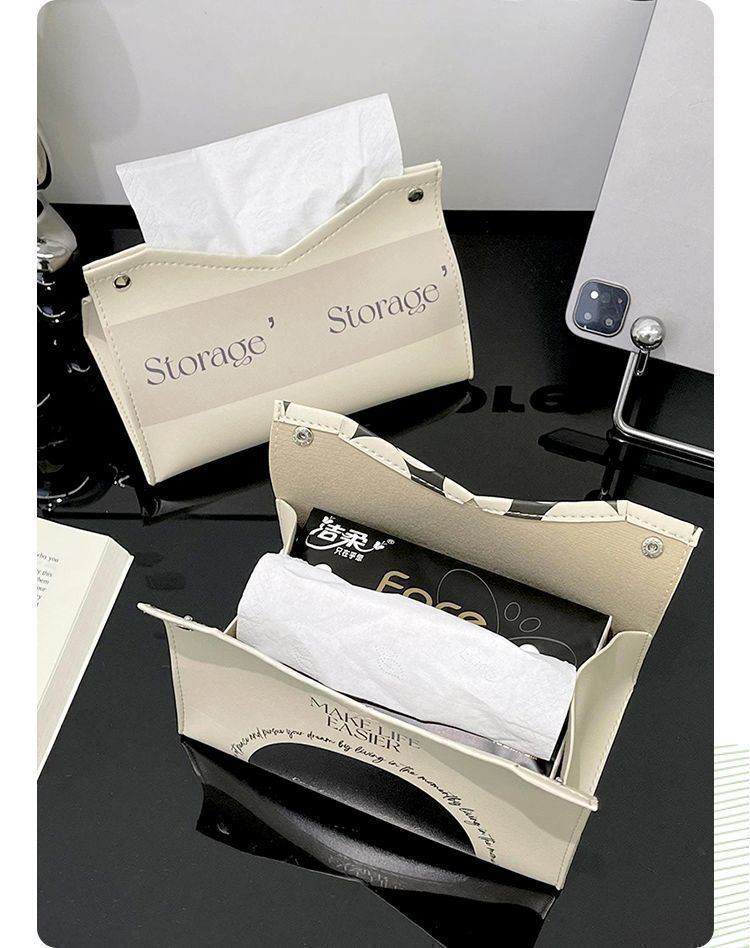 2025 New Accessible Luxury American Pastoral Style Tissue Box Home Desktop Storage Artifact Guest Dining Hotel Bedroom Coffee Table
