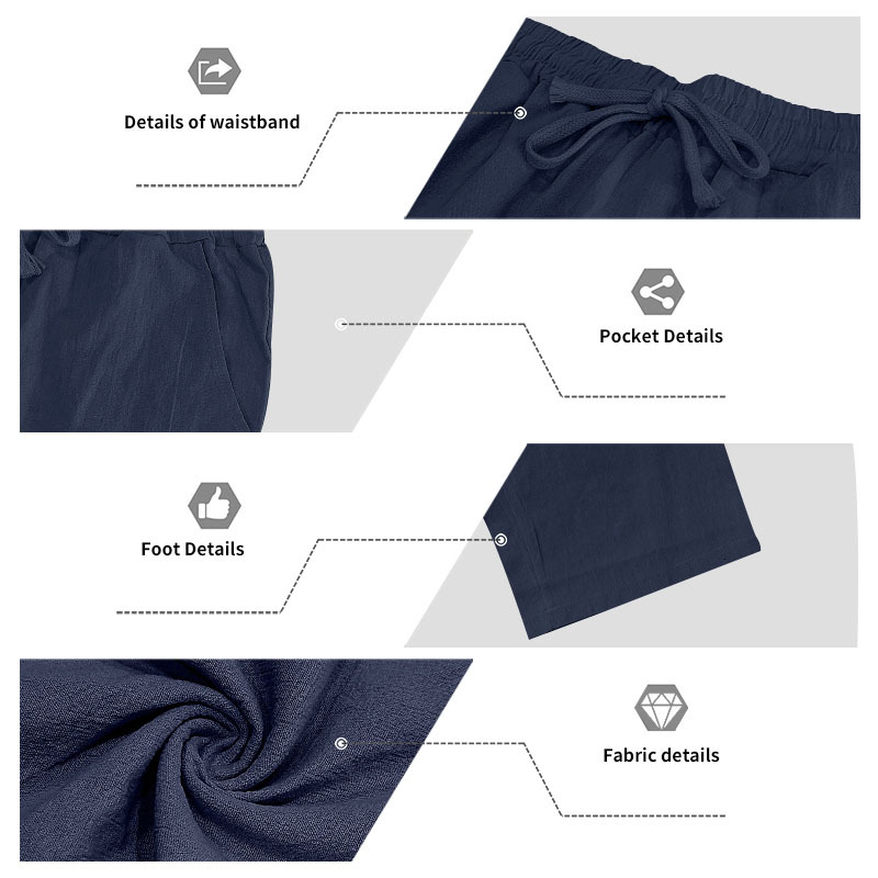 Herren Leinenanzug Für Den Herbst Casual Beach V-ausschnitt Set_voghion.com
