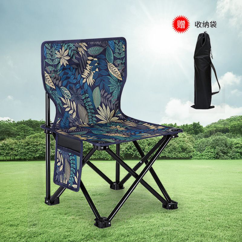 Customized folding recliner chair, outdoor portable camping chair, picnic barbecue fishing chair, portable outdoor folding chair wholesale