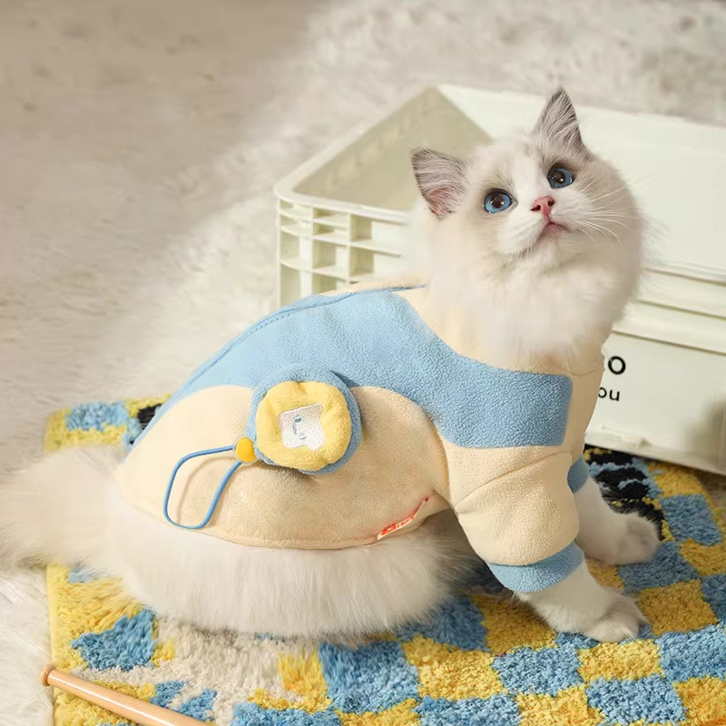 Ropa para gatos, suéter cálido de invierno para gatos Ragdoll, estilo otoño-invierno, ropa para gatitos, entrega directa transfronteriza en 48 horas