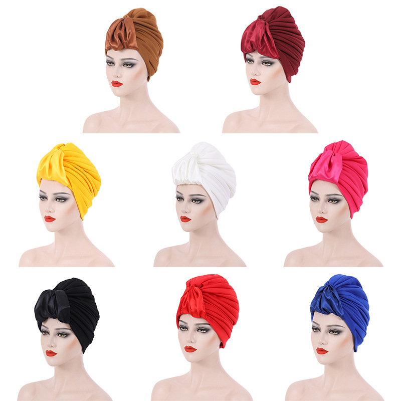 Muslim hat Air layer color butyl bract cap African turban cap_viptrois.com