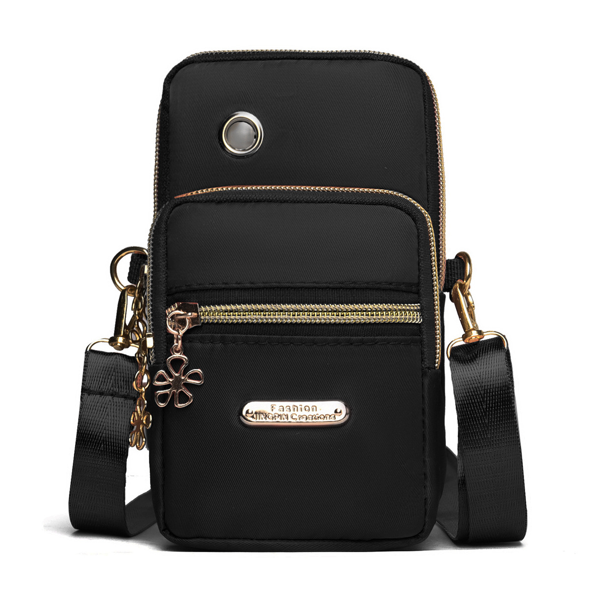 가로 지퍼 블랙